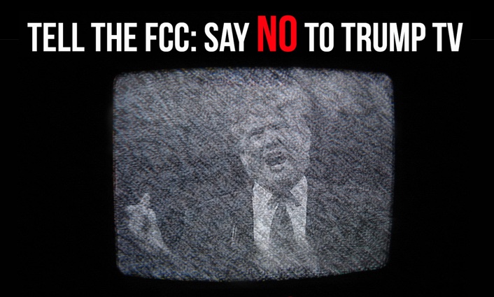 Say No to Trump TV graphic