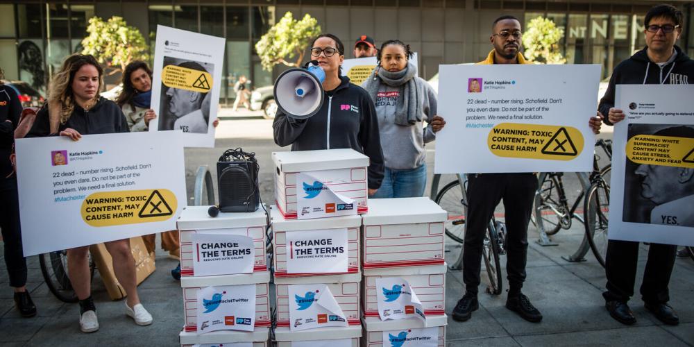 Jessica at Twitter protest Thumbnail
