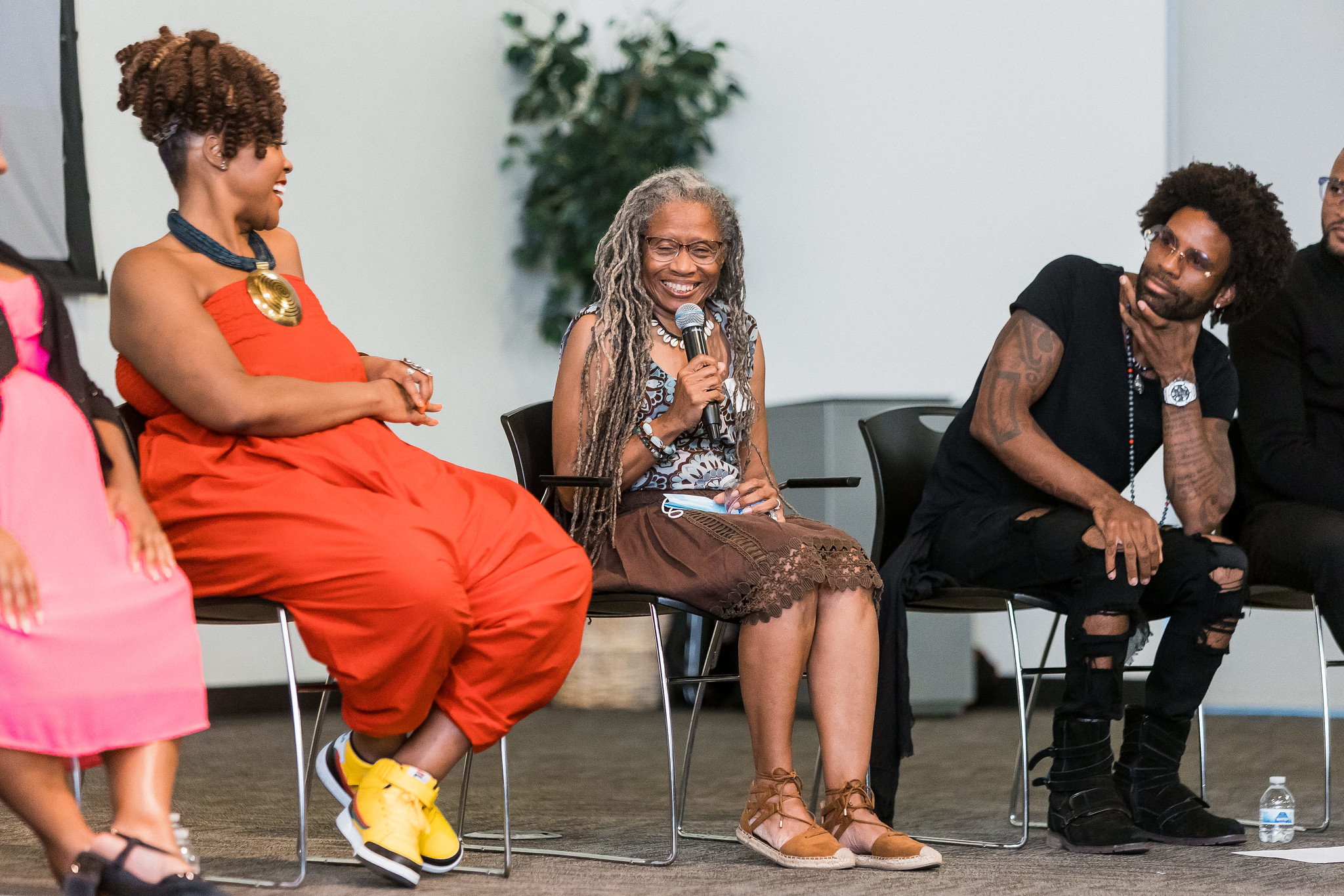 Panelists at Black in the Newsroom screening