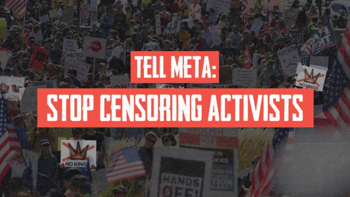 Tell Meta: Stop Censoring Activists