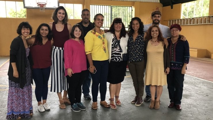 Free Press staffers standing with allies