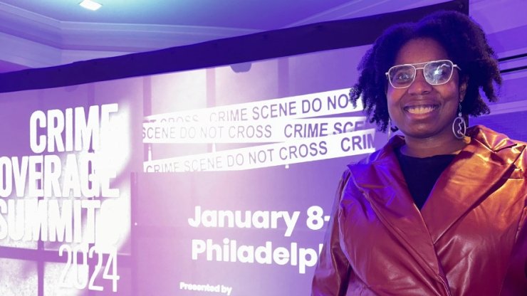 Free Press' Cassie Owens at the Crime Coverage Summit in Philadelphia
