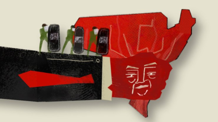 The cover of Free Press' report "CHOKEHOLD: Donald Trump’s War on Free Speech & the Need for Systemic Resistance"