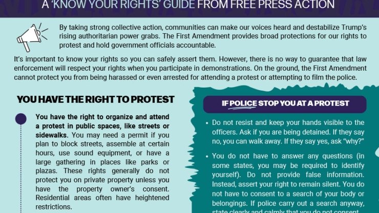 Protesting in 2025 - A 'Know Your Rights' Guide From Free Press Action