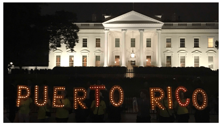 Puerto Rico protest in front of White House
