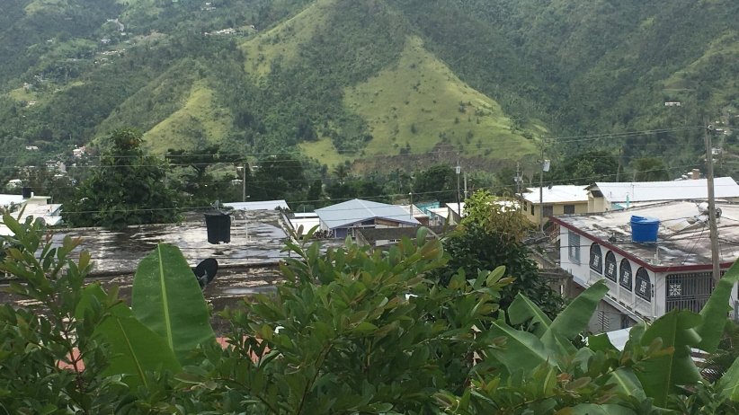 View of mountains and lush greenery in Puerto RIco