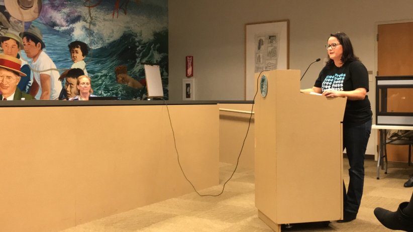 Free Press Action staffer Jessica testifying