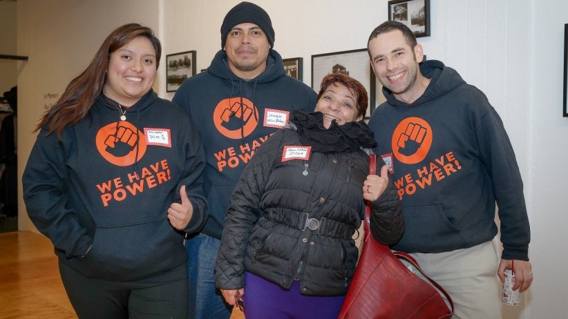 Four attendees at Newark event