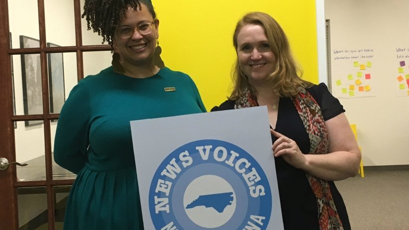 Free Press Organizer Alicia Bell and Free Press Journalism Program Director Fiona Morgan