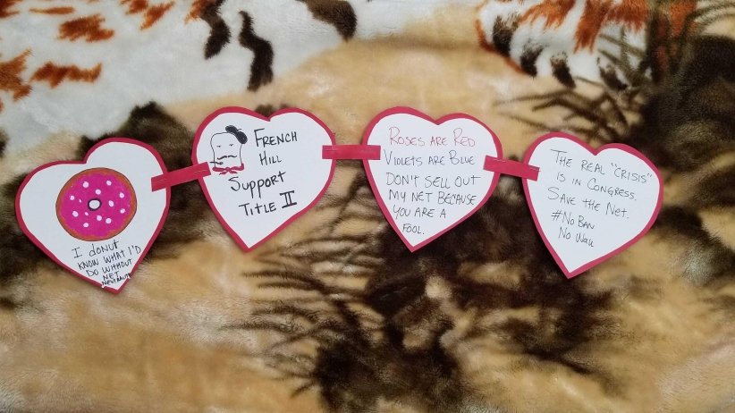 Four Net Neutrality valentines