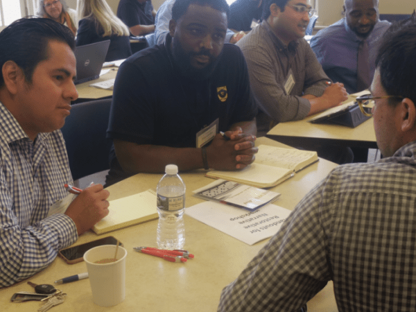 Atlantic City residents at a workshop on restorative narratives