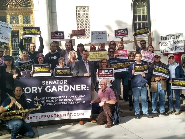 Net Neutrality activists in Colorado