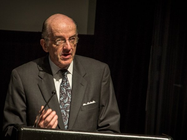 Photo of Michael Copps at lectern