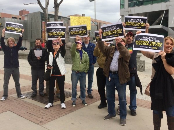 Salt Lake City Net Neutrality activists