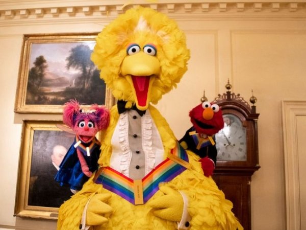 Big Bird with Abby Cadabby and Elmo