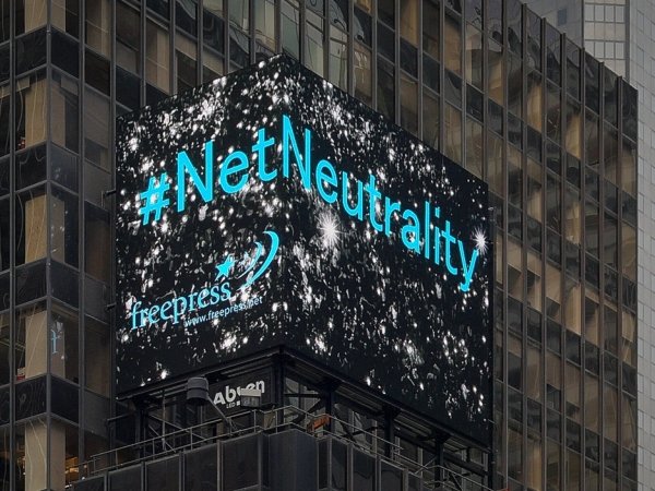 Net Neutrality video billboard