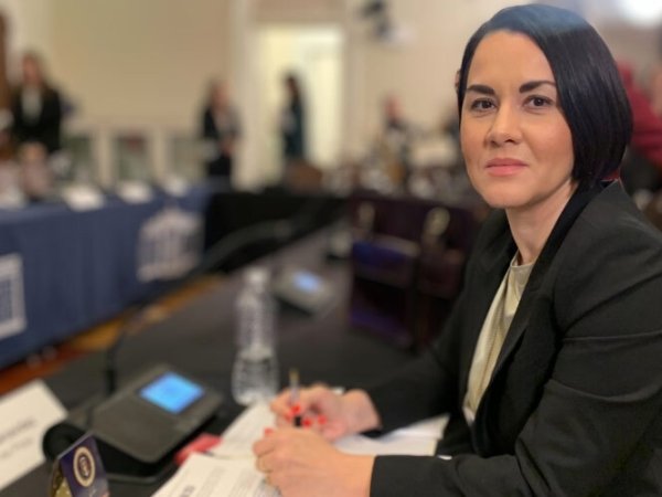 Free Press’ Nora Benavidez speaking at the White House