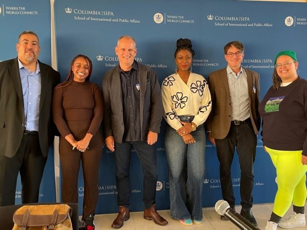 Free Press staffers at the Saving Journalism event at Columbia University