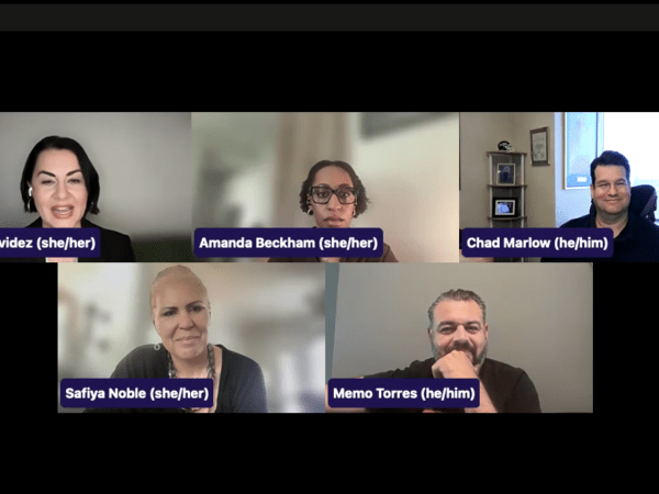 Panelists in the Solidarity Over Surveillance webinar
