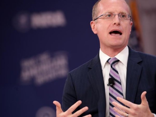 FCC Chairman Brendan Carr giving a speech
