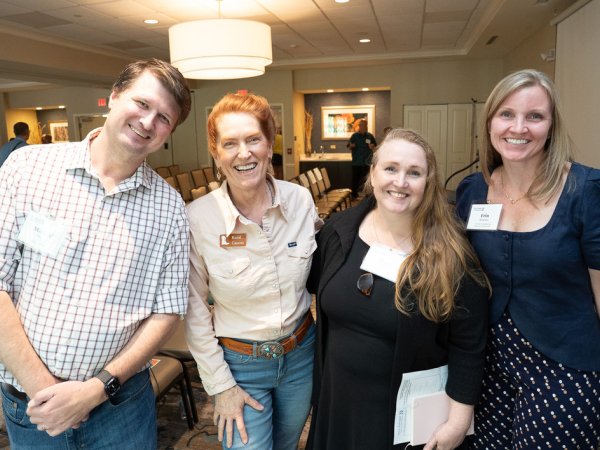 Press Forward PA Wilds Director Joy Vincent-Killian with attendees in PA gathering