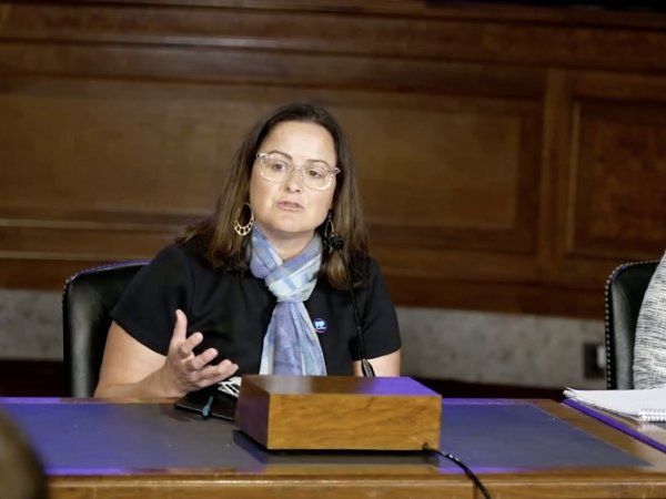 Free Press Action Co-CEO Jessica J. Gonzàlez at a Capitol Hill briefing