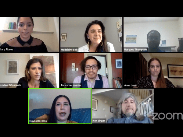 Participants in Free Press' grassroots-news webinar