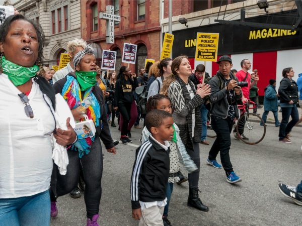 Protest against police killings