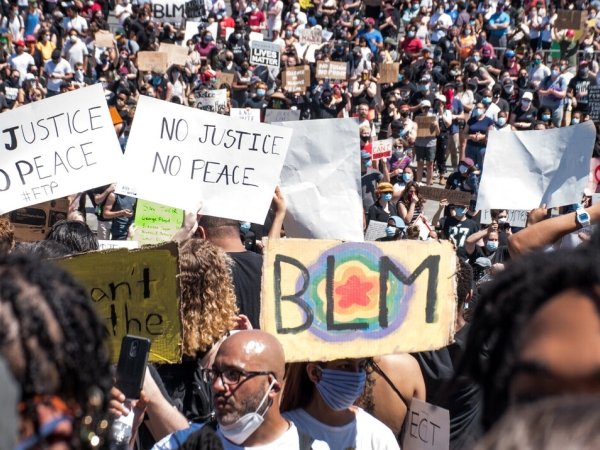 A Black Lives Matter protest in Philly on May 30, 2020