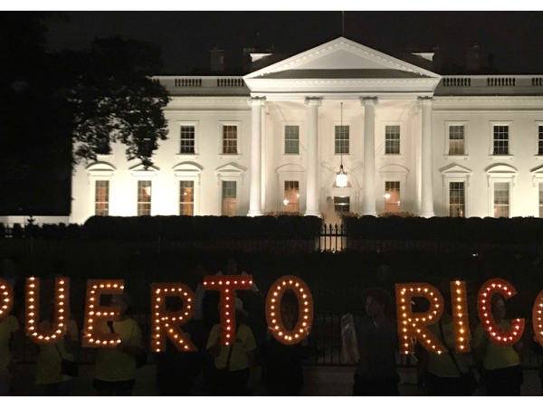 Puerto Rico protest in front of White House