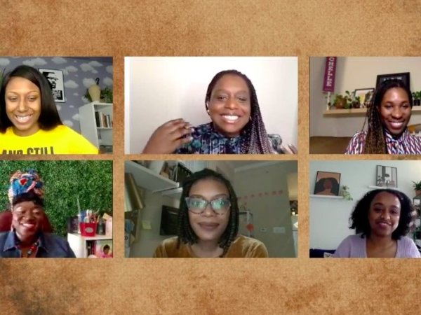 Participants in the "Reclaiming Our Story" roundtable
