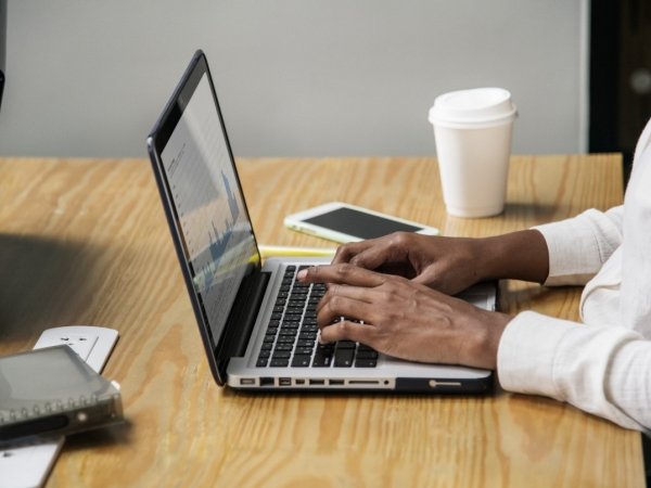 Person using laptop