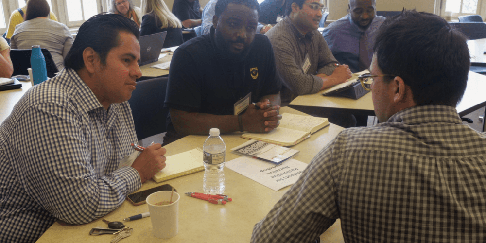 Atlantic City residents at a workshop on restorative narratives