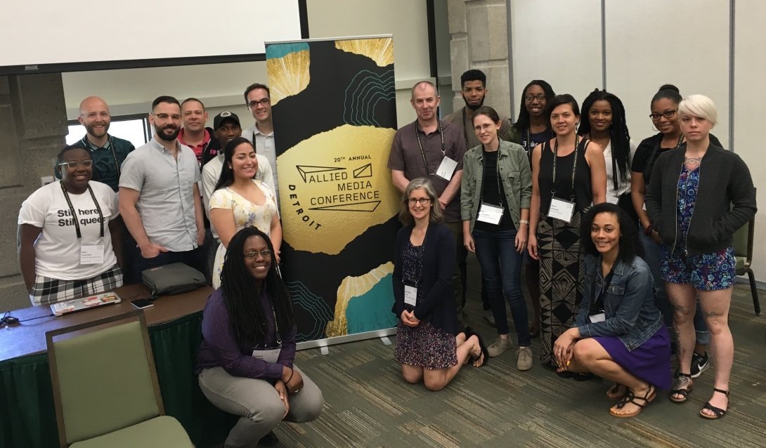 Group of people in Team Internet gathering at AMC 2018