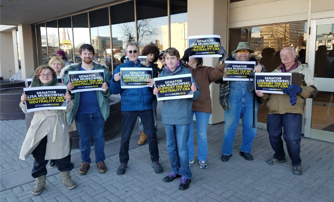 Anchorage Net Neutrality activists