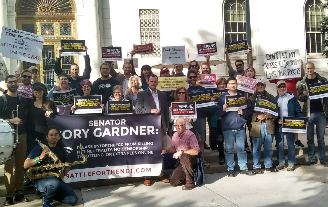 Net Neutrality activists in Colorado