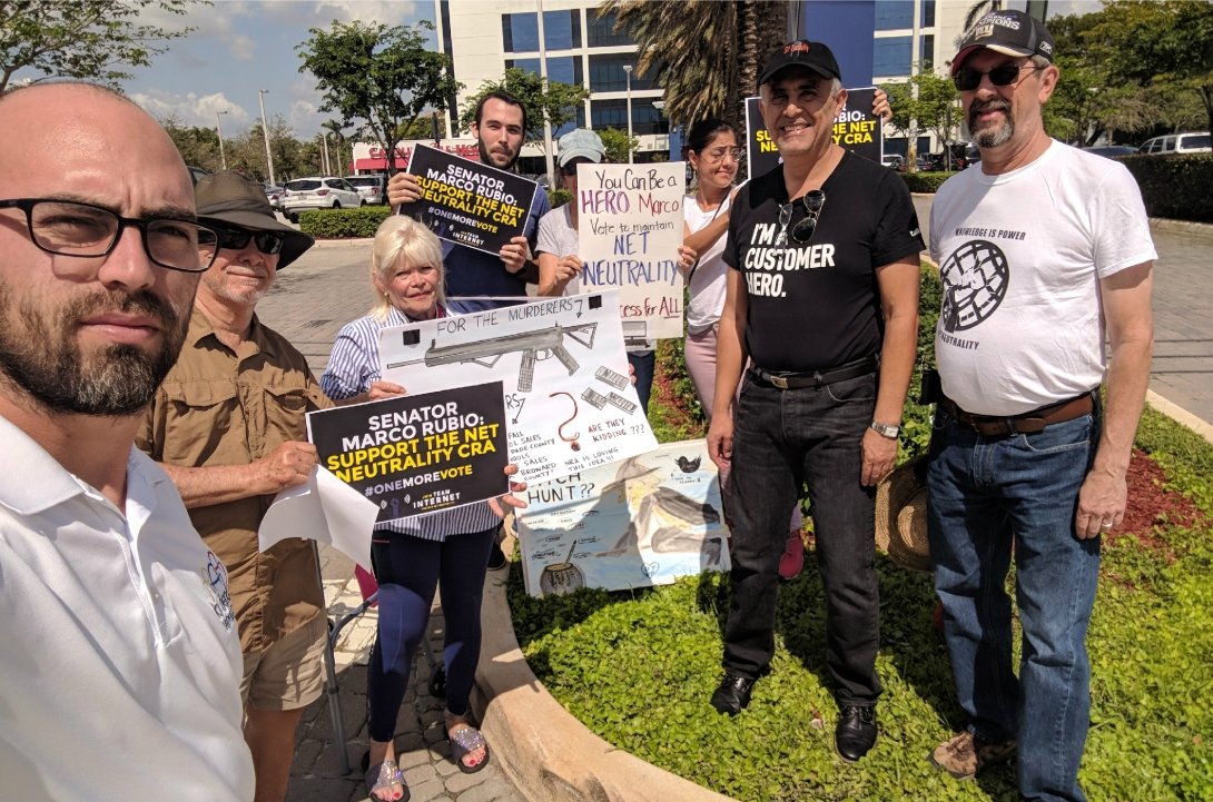 Miami Net Neutrality activists