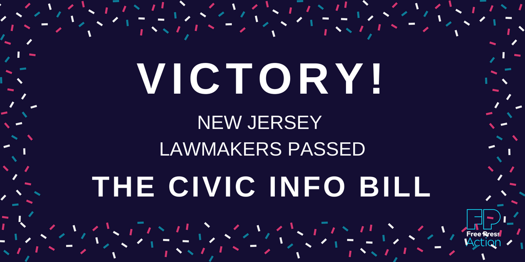 Victory! New Jersey Lawmakers Passed the Civic Info Bill