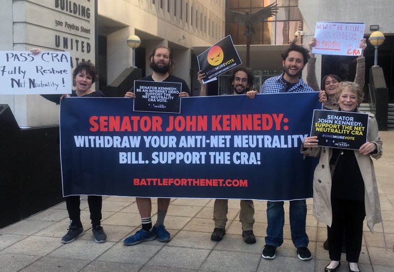 New Orleans Net Neutrality activists