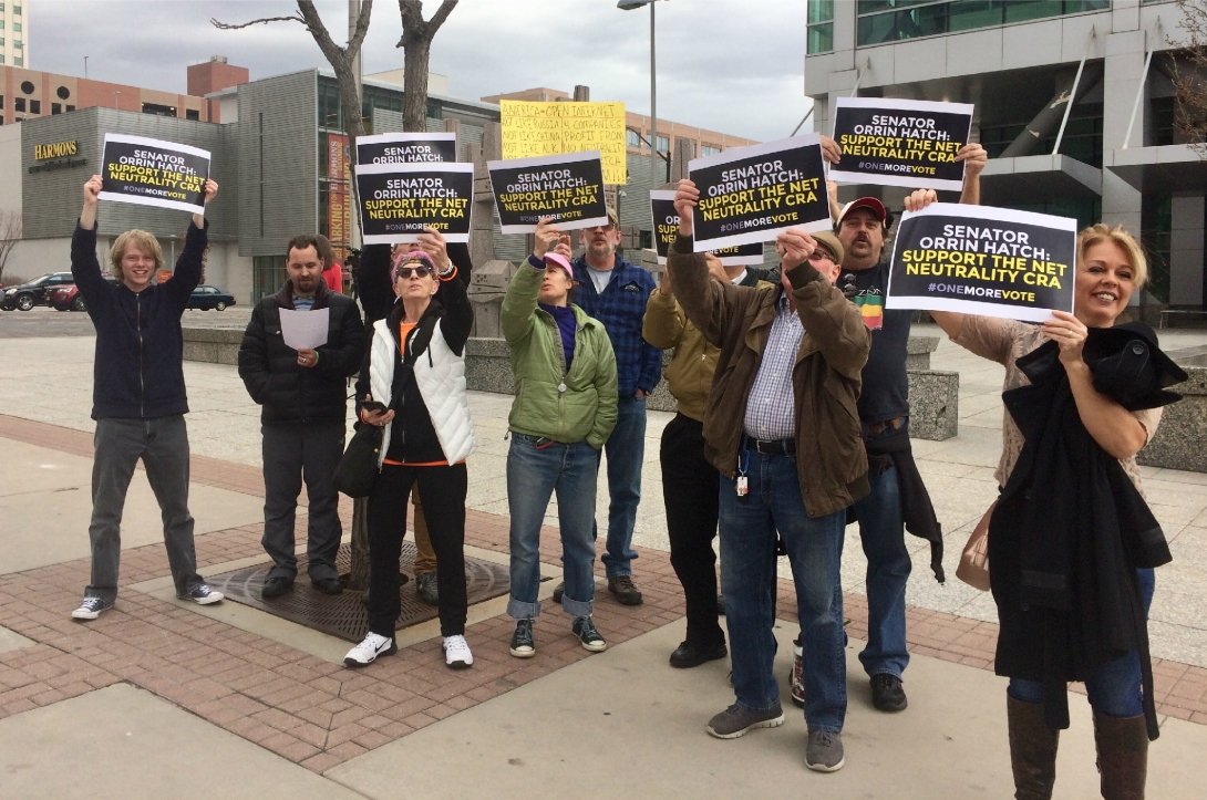 Salt Lake City Net Neutrality activists