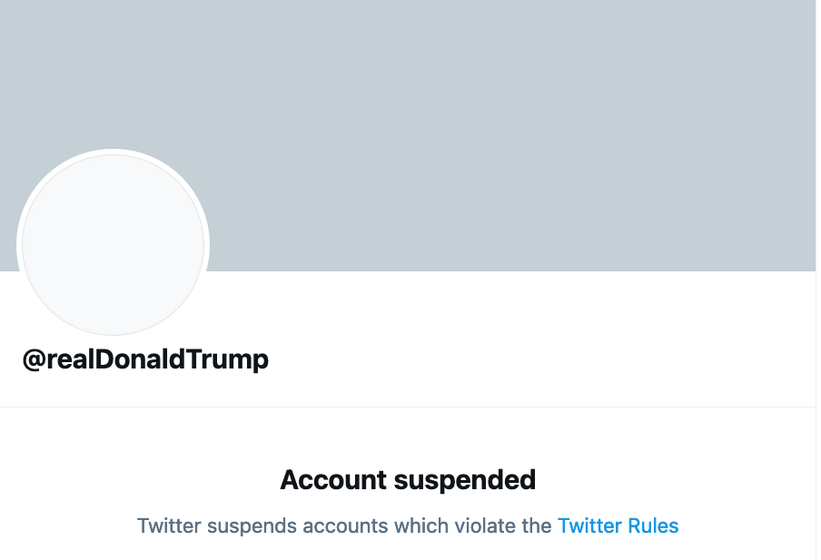 Twitter bans Trump