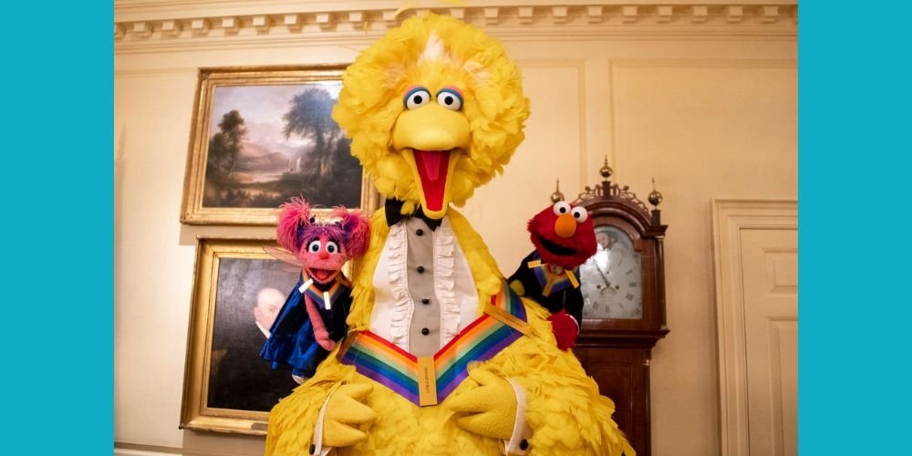 Big Bird with Abby Cadabby and Elmo