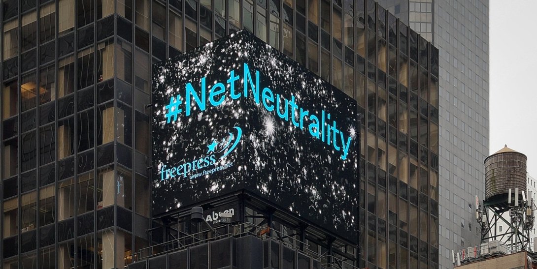 Net Neutrality video billboard