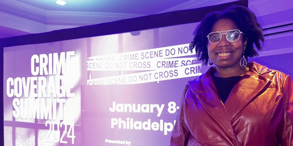 Free Press' Cassie Owens at the Crime Coverage Summit in Philadelphia
