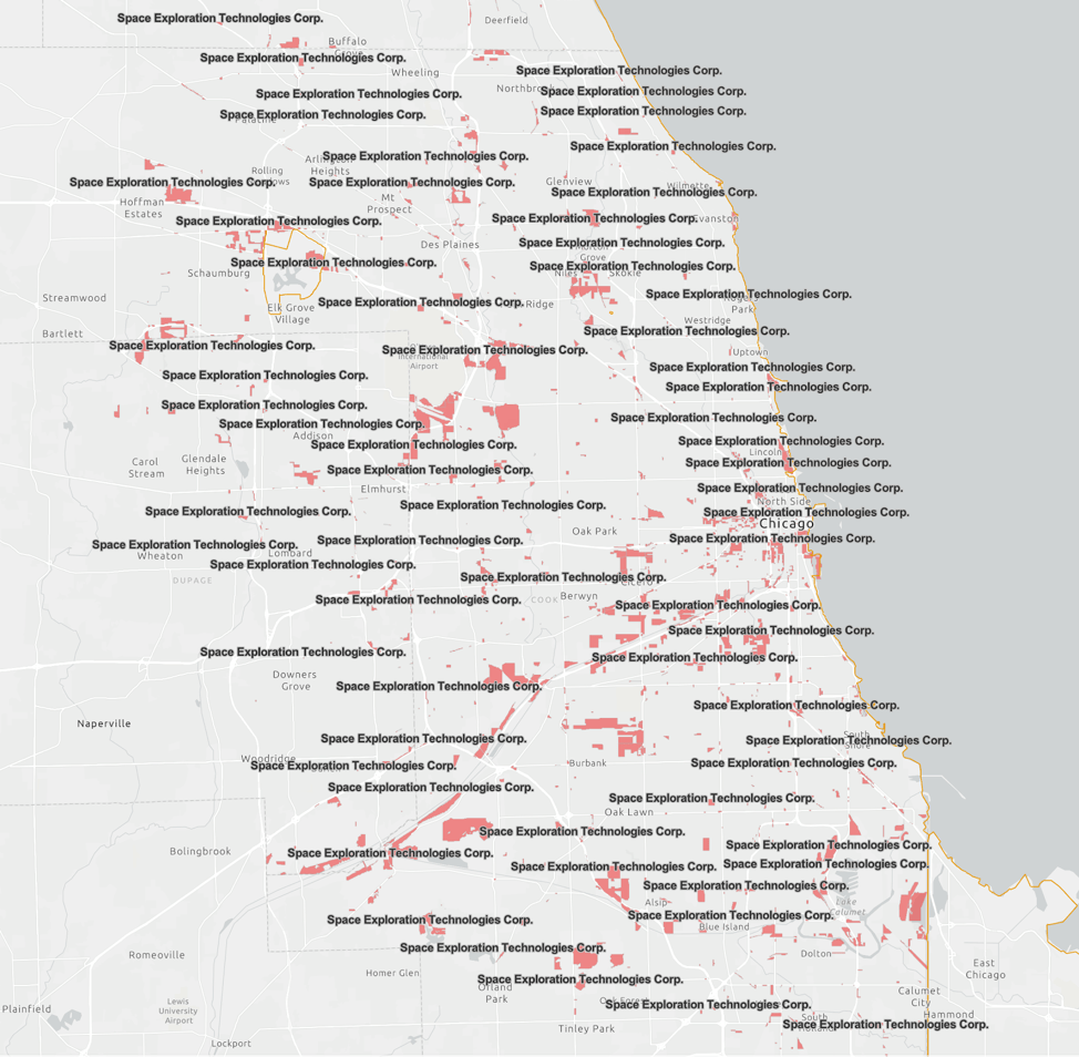 Map of subsidies in downtown Chicago