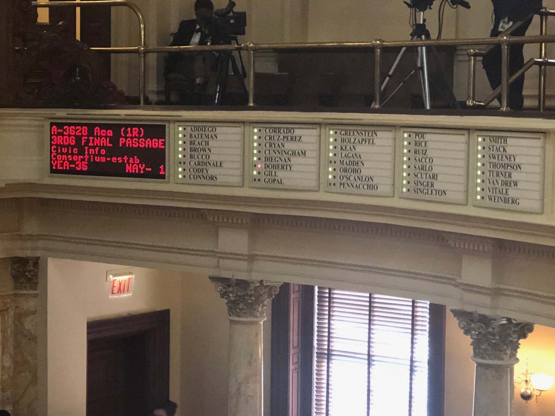 New Jersey's Civic Info Bill passes the Senate with widespread bipartisan support