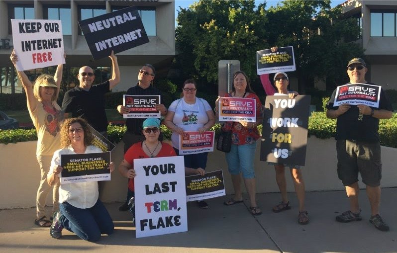 Net Neutrality activists in Phoenix