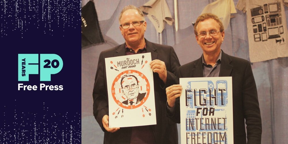 Free Press co-founders Robert W. McChesney and John Nichols at Free Press’ National Conference for Media Reform