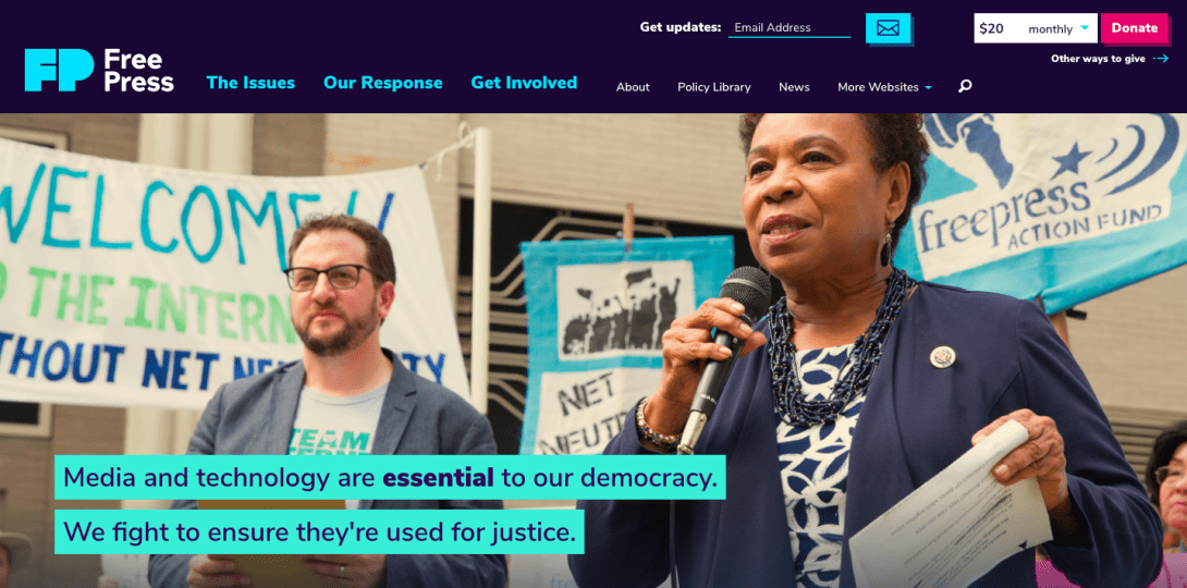 freepress.net homepage