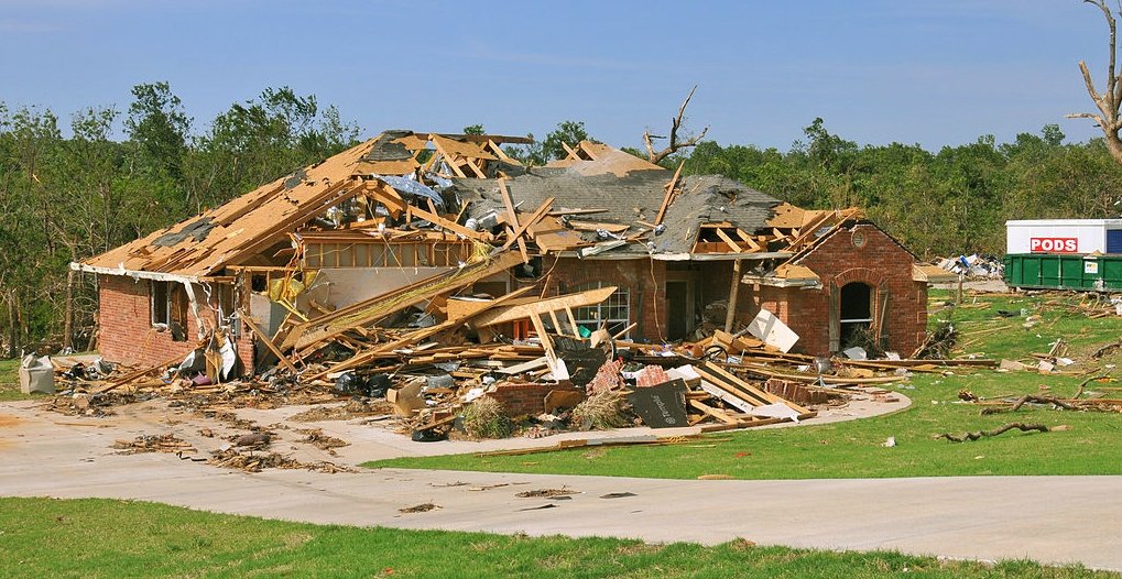 House that's been destroyed